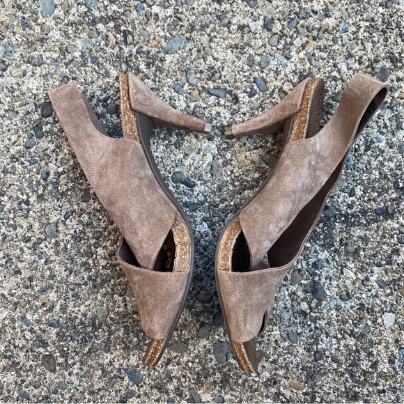 PEDRO GARCIA Suede Libby Criss Cross Slingback Heeled Sandals  size 9/39 - Picture 3 of 5